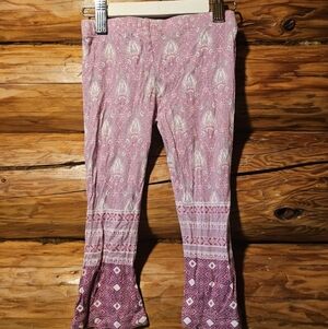 Spell & The Little Gypsies Oracle Bells Pink Boho Flare Pants 2Y Well Loved
